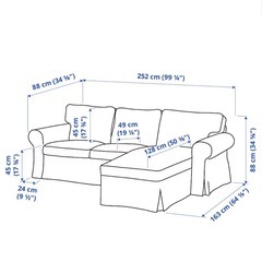 IKEA 3人掛けソファ　値段交渉可の画像