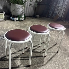 椅子 三脚セット イス  丸型 インテリア 家具　