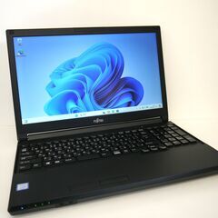 【お渡し済み】富士通 Windows11 15.6型ノートPC 第8世代Corei3 + SSD  + メモリ12GB【メンテナンス済み】（0120563）