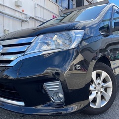 8人乗り☆ガソリン代 節約☆S-HYBRID入りました‼️低走行9万キロ台☆H25年式☆月々1.2万円〜分割払い可❗️車検2年付き！大人気☆日産 セレナ ハイウェイスター☆フリップダウンモニター☆SDナビ☆走行中DVD見れます☆ETC☆バックカメラ☆ドラレコ付きのフル装備☆両側電動スライドドア☆クルーズコントロール搭載☆ウィンカーミラー☆フル装備☆車内広々三列シート‼️の画像