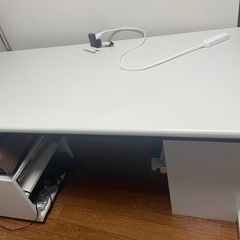 プラス スチールOAデスク フラットライン 平机 引出し付き 天...