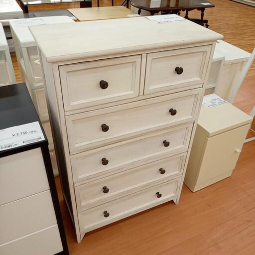 ★ジモティ割あり★ チェスト　ホワイト　クリーニング済　YJ3955