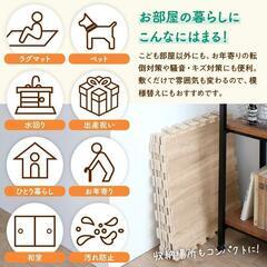 未使用訳あり 抗菌 木目調ジョイントマット 6畳48枚 インテリアグレージュ 厚み1cm 縁付 クッション マット 断熱 保温 特級防音　衝撃吸収の画像