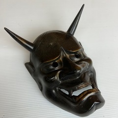 k0927620  鉄製 般若 お面 はんにゃ 壁掛け インテリ...
