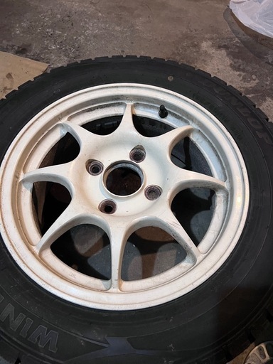 ホンダ インテグラタイプR 96スペック　DC2 DB8 純正アルミホイール 4本セット ホワイト スタッドレス付  15×6J+50