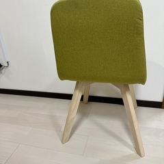 LOWYA ダイニングチェア 椅子 チェア 緑の画像