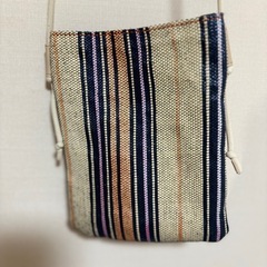 サコッシュ ショルダーバッグ ボーダー 夏 春 ベージュ レディースバッグ ミニの画像