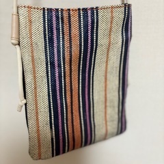 サコッシュ ショルダーバッグ ボーダー 夏 春 ベージュ レディースバッグ ミニの画像