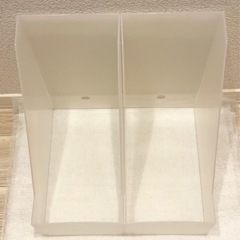 無印良品 ポリプロピレンスタンドファイルボックス 2つ　ワイド・Ａ４用 本立て ブックスタンド  収納の画像