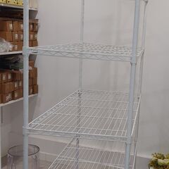 世田谷区近辺配送可能 スチールラック ホワイト 6段 幅120㎝×60㎝