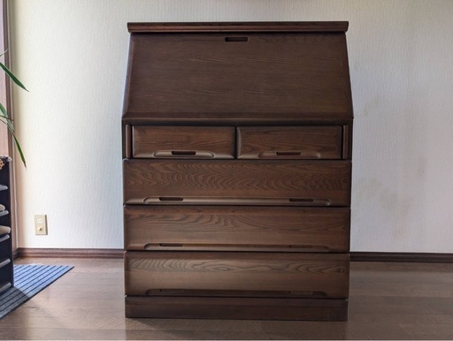 ライティングピュロー（デスクチェスト）大川家具