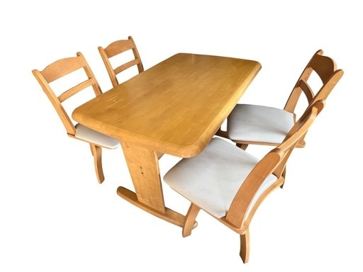 ダイニングテーブル 回転式イスセット ニトリ無印良品 リビングでも