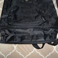 ＭＯＣＡの黒のナイロンリュック（未使用）の画像