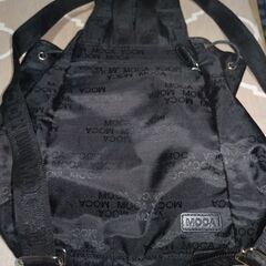 ＭＯＣＡの黒のナイロンリュック（未使用）の画像