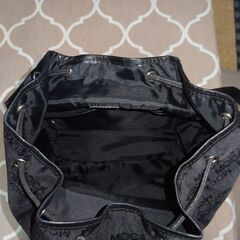 ＭＯＣＡの黒のナイロンリュック（未使用）の画像