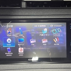 KENWOOD MDV-M705W 地デジ フルセグ Bluetooth ナビ 最新地図の画像