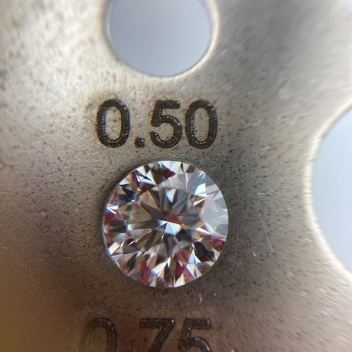a1028501 天然ダイヤモンド ルース 0.52ct Dカラー VVS1 Excellent GIA 鑑定書付き ダイヤ アクセサリー カラット 宝石 石 中古品