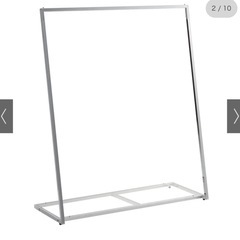 お譲り先決定ディノス シルバー ハンガーラック 定価17900円 幅120の画像