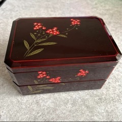 漆塗り二重弁当箱