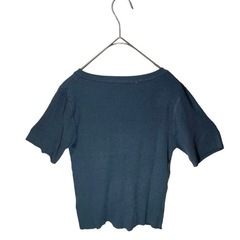 [+image]半袖 カットソー Vネック 胸 ボタン レディース　Freeの画像