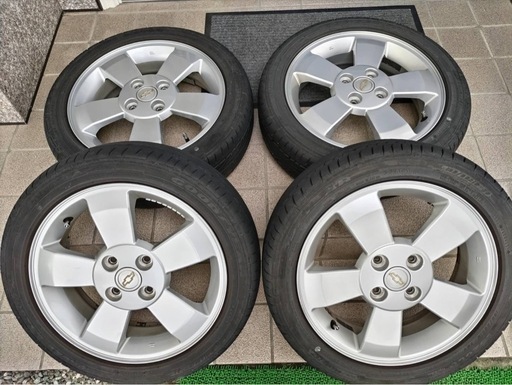シボレーMW 純正15インチ　アルミ＆タイヤ4本セット
