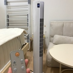 YAMAZEN スリム 扇風機 ホワイト+リモコン