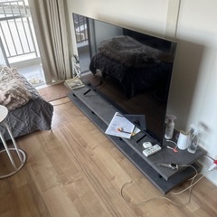 55インチOrionスマートTV+東京インテリアのテレビ台の画像