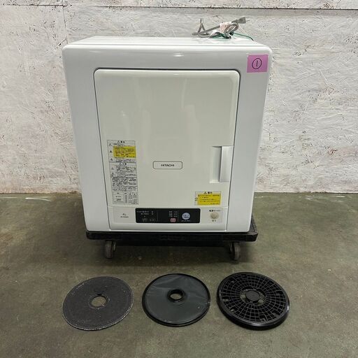 【HITACHI】 日立 除湿形電気衣類乾燥機 DE-N40WX型 2020年製 100V 4.0kg ピュアホワイト Y0346