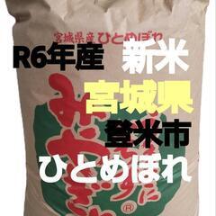 送料無料！】令和6年産 登米市産ひとめぼれ 玄米30kg【冷凍不可