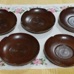 ◆【未使用】《木製茶托・作者様の作成ミス有り品》　●木製茶托③