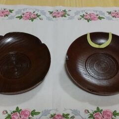 ◆【未使用】《木製茶托・作者様の作成ミス有り品》　●木製茶托③の画像