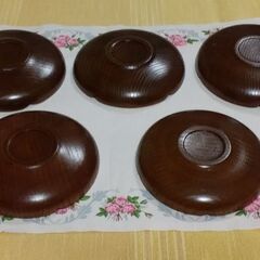 ◆【未使用】《木製茶托・作者様の作成ミス有り品》　●木製茶托③の画像