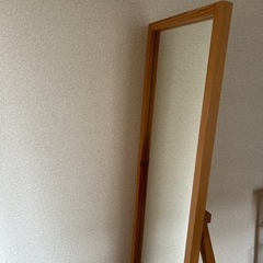 無印良品　姿見　全身鏡　パイン材　