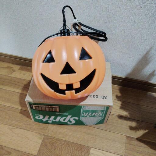 ハロウィン　カボチャ　電球付き