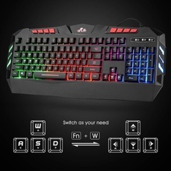 有線ゲーミングキーボードとマウスのコンボ RGB LEDバックライトの画像