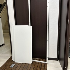 5段収納ラック　ホワイト　