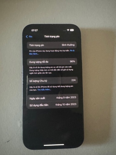 その他 iphone 15 128gb battery 96%
