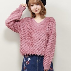 【新品未使用】INGNI フリンジニット　プルオーバー　Mサイズ