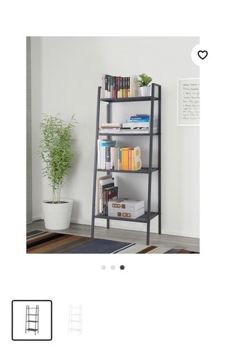IKEAのLERBERG レールベリ オープンラック シェルフ ダークグレー