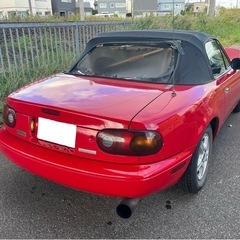 【ご成約】ロードスター NA❗️1600cc❗️MT❗️11.8万km❗️車検R7年11月❗️スタッドレス❗️社外ロールバー❗️社外マフラー❗️社外ハンドル❗️車検7年11月❗️の画像