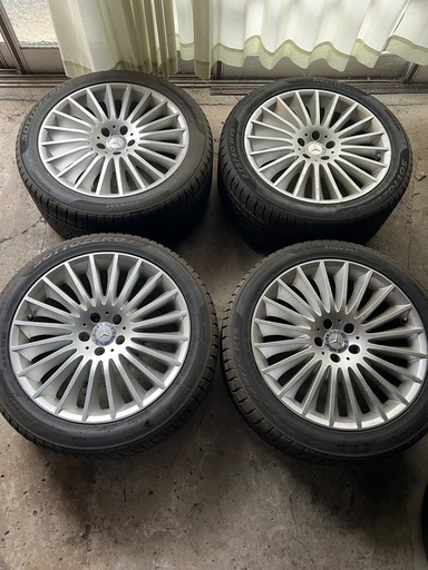 メルセデスベンツ Sクラス純正 9.5J x19H2ET43.5 8.5J 19H2+36 PCD112 W222 タイヤサイズ245/45R19 275/40R19 スタッドレス４本セット