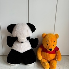 譲渡者決定！プーさんと仲良しパンダさんのぬいぐるみ