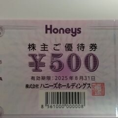 ハニーズの株主優待券の画像
