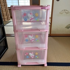 キティちゃん引き出し3段