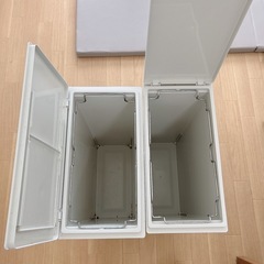 無印良品 45リットル ゴミ箱×2の画像
