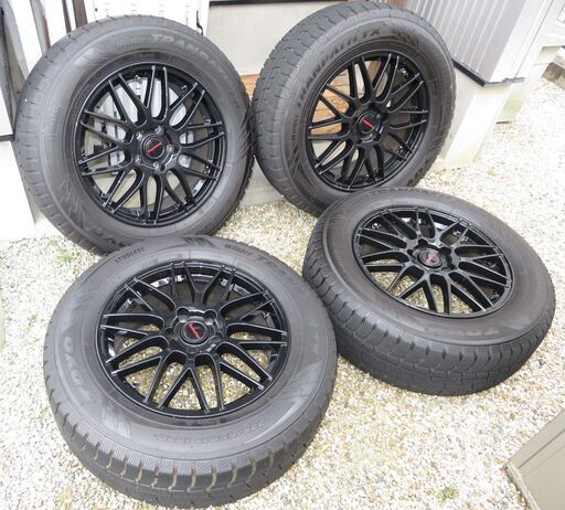 ★ RAV4 225/65R17 国産スタッドレスタイヤ アルミホイール4本 7部山 5穴PCD114.3 7J +38 エクストレイル ハリアー CX-5 CX-8