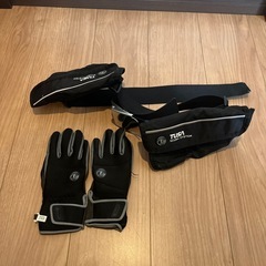TUSA ダイビング用グローブとベルト　黒

