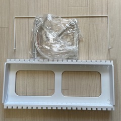 【決まりました！！】ニトリ　伸縮ザルボウルフライパンスタンド　幅46〜86cmの画像