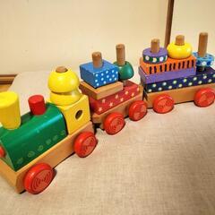 汽車のつみき 木のつみき 木のおもちゃ