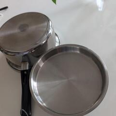 アムウェイ鍋セットの大ソースパン蓋付きの画像